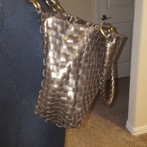 ❤NWOT Nine West Basket Weave Faux Leather Handbag❤ - Picture 4 of 10